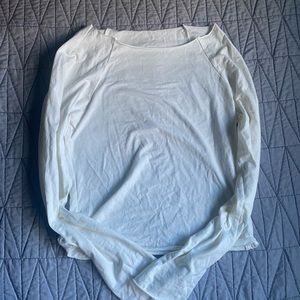 cut neckline long sleeve top size xs/s